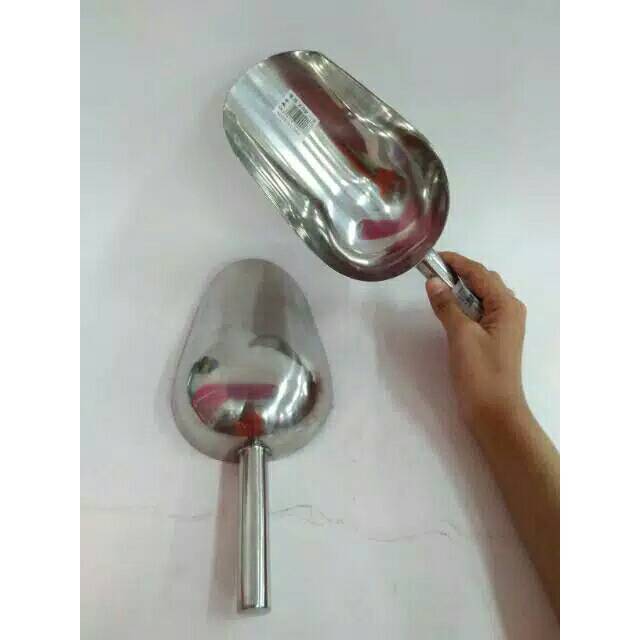 Scoop Ice Stainless Besar Skop Es Batu Sendok Es Batu Es Scoop Besar