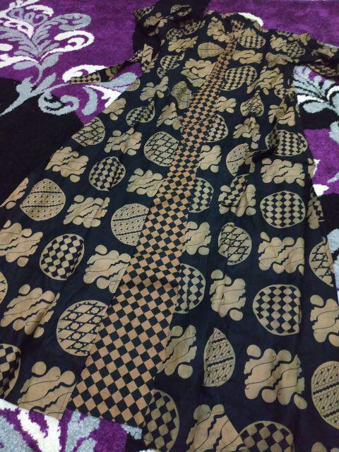 Gamis Batik Jazzy 2801 Cardi Lawasan Coklat // Jumbo Xxl Ld 120 Adnan