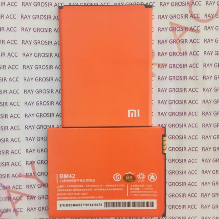 Baterai Original Xiaomi BM42 BM 42 Redmi Note , Redmi Note1