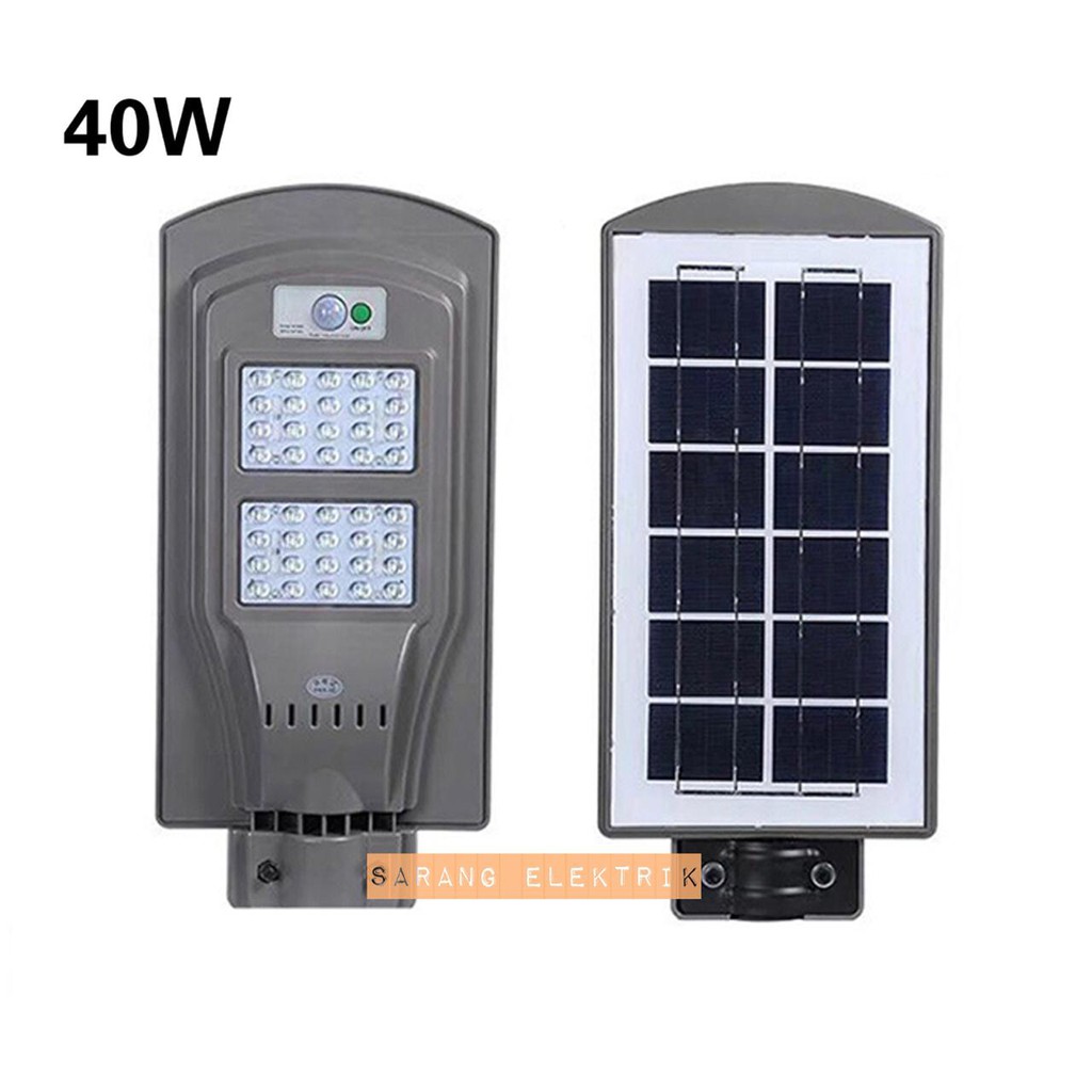 Jual Lampu Jalan Solar Panel Surya 40W LED Solar Cell PJU Indonesia