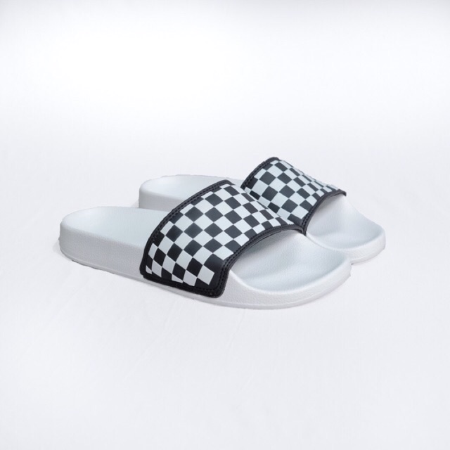 checkerboard sandals vans