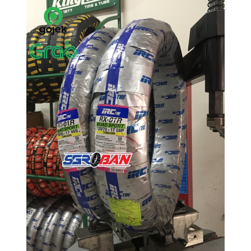 PAKET BAN IRC RX-01 90/80-17 120/70-17 TUBELESS BAN IRC RX01 PROMO