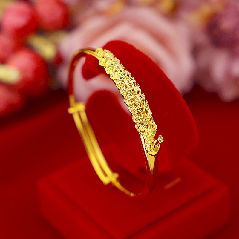 Gelang Emas Asli Kadar 375  Bangle Hadiah Terbaik/Tidak pudar 03081#