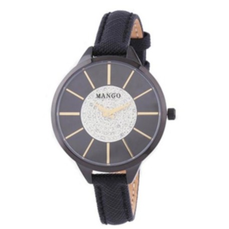 Jam Tangan Wanita Kulit Mango MA6704L-88 - Black