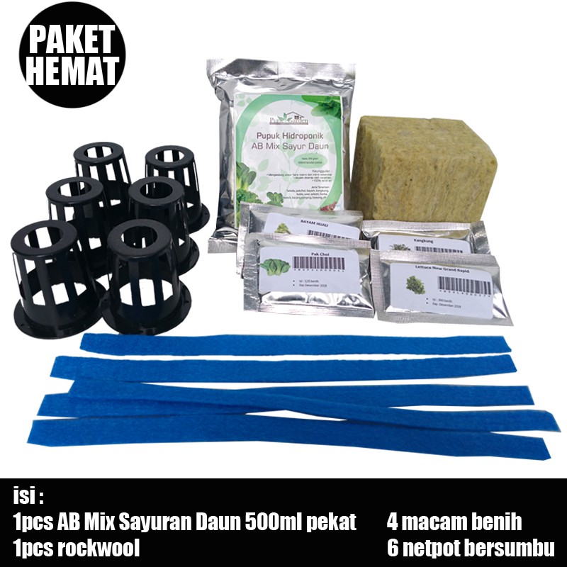 Paket Hidroponik Hemat Sayuran Daun PG SBY