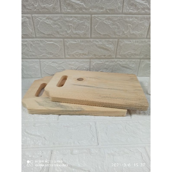 Talenan kayu kotak/Talenan ukuran 25 x 13.5 cm/ Talenan no 3