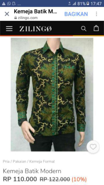 Cinta Batik Hrb026 Kenongo Kemeja Tosca Pendek Pekalongan Padi M L Xl Sogan Tulis Halus Kemeja Batik