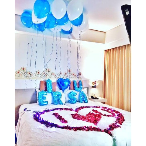 Paket Dekorasi happy birthday dekorasi happy Anniversary rose petal