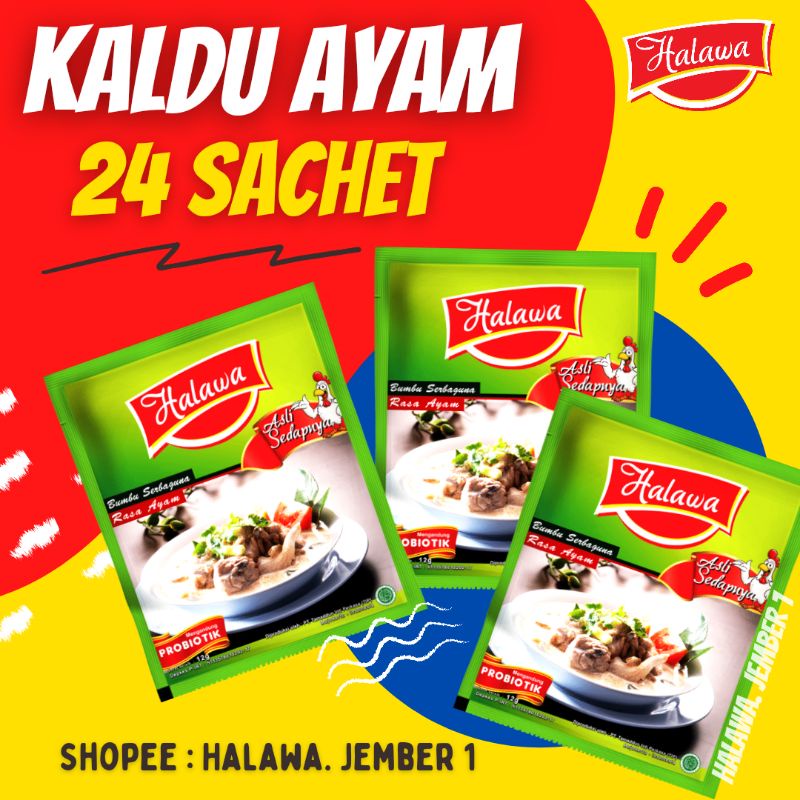 

Kaldu Ayam Probiotik Halawa (24Sachet)