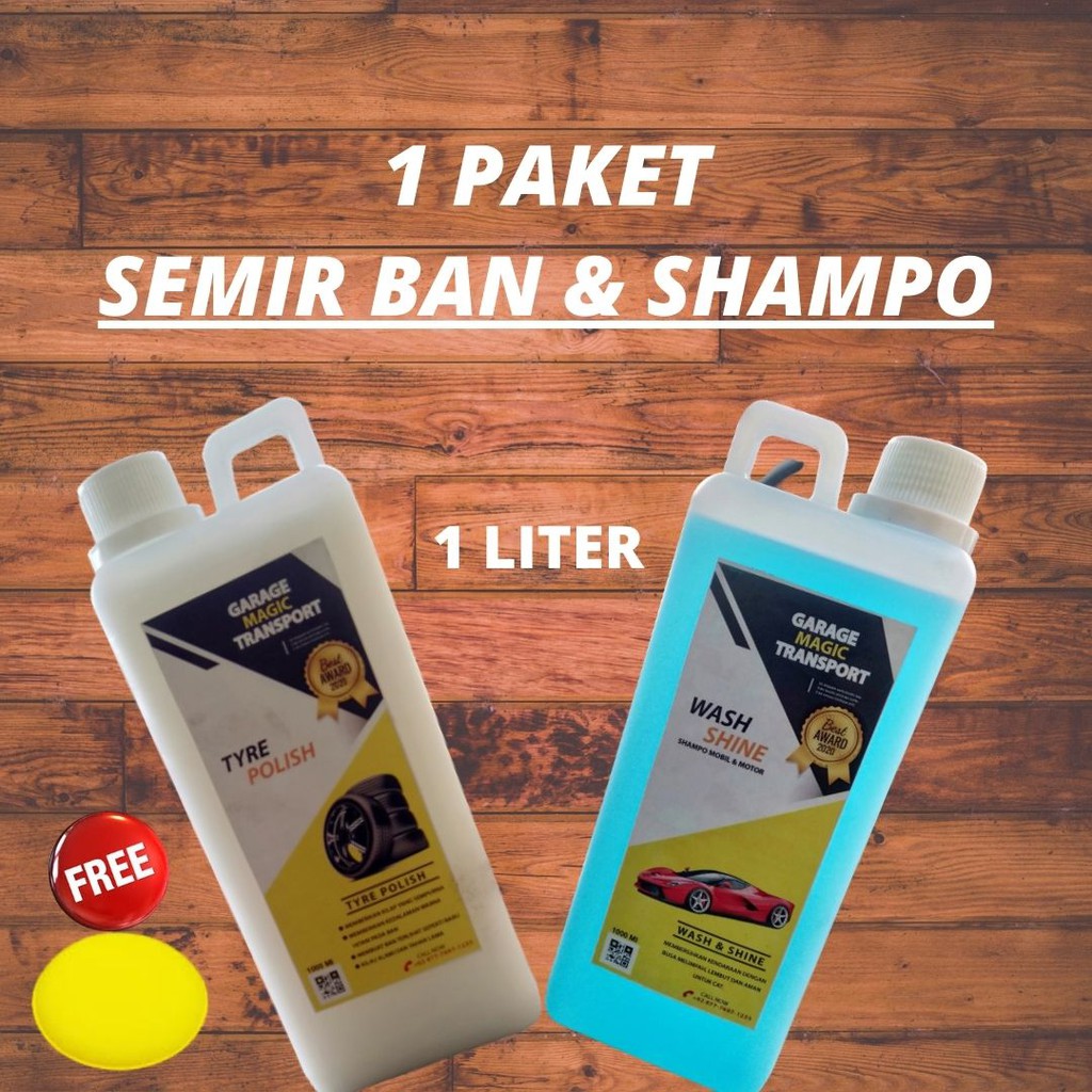 [COD] PROMO MUSIM HUJAN...!!! SEMIR BAN DAN SHAMPO KENDARAAN MOBIL MOTOR 1 LITER