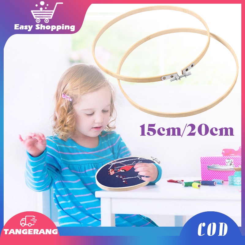 Embroidery Bamboo Hoop/Alat Pemindangan Benang Sulam/Alat Sulam Hoop Bambu/midangan sulam