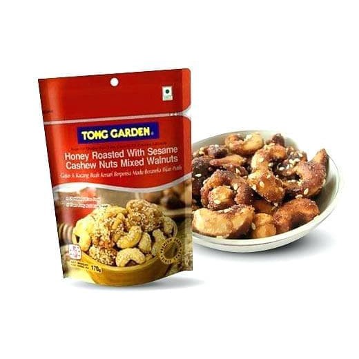

#HANDCARRY Tong Garden Honey Roast with Sesame Cashew Nuts Mixed Walnuts 150g - UFOHCR1651