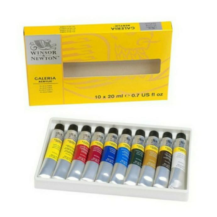 

Cat Akrilik Galeria Acrylic Colour Tube Set 10 x 20 ml Winsor & Newton