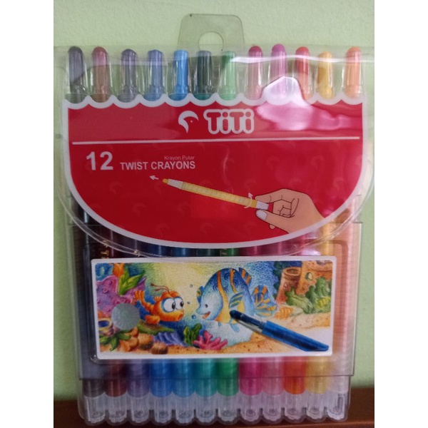 

Titi Krayon Putar Twist Crayon TI-CP-12T 12 Warna