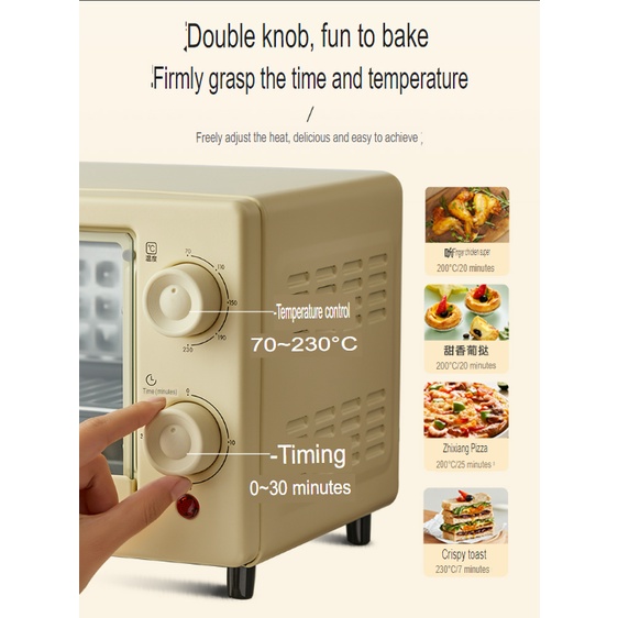 Oven Listrik Pemanggang 10 Liter BEAR Electric Microwave Penghangat Makanan Free Tools