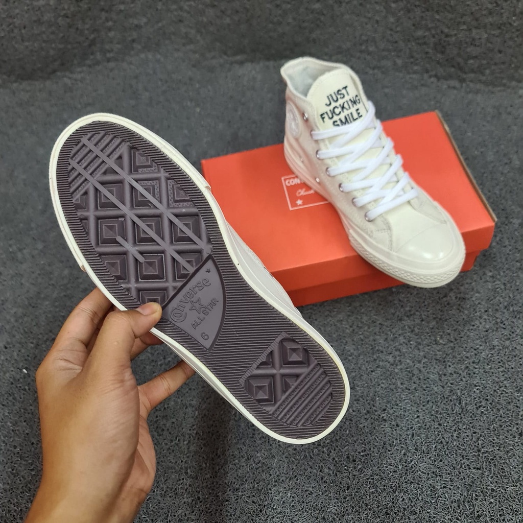Obral Sepatu Converse 70s High X Smile Cream 38-43