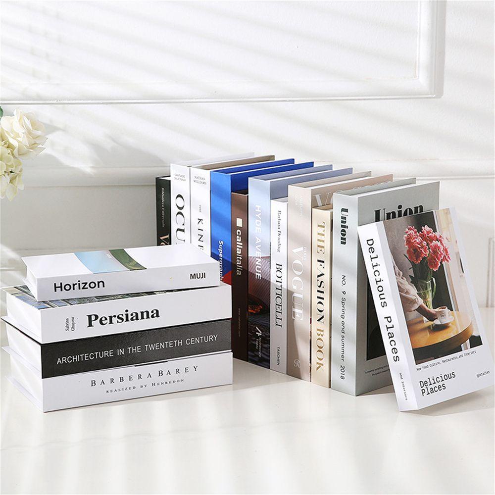 Top Buku Palsu Kotak Fashion Lembut Dekorasi Properti Foto Props Book