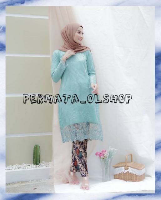 KEBAYA TUNIK TULLE SAHILA - KEBAYA WISUDA - KEBAYA PESTA