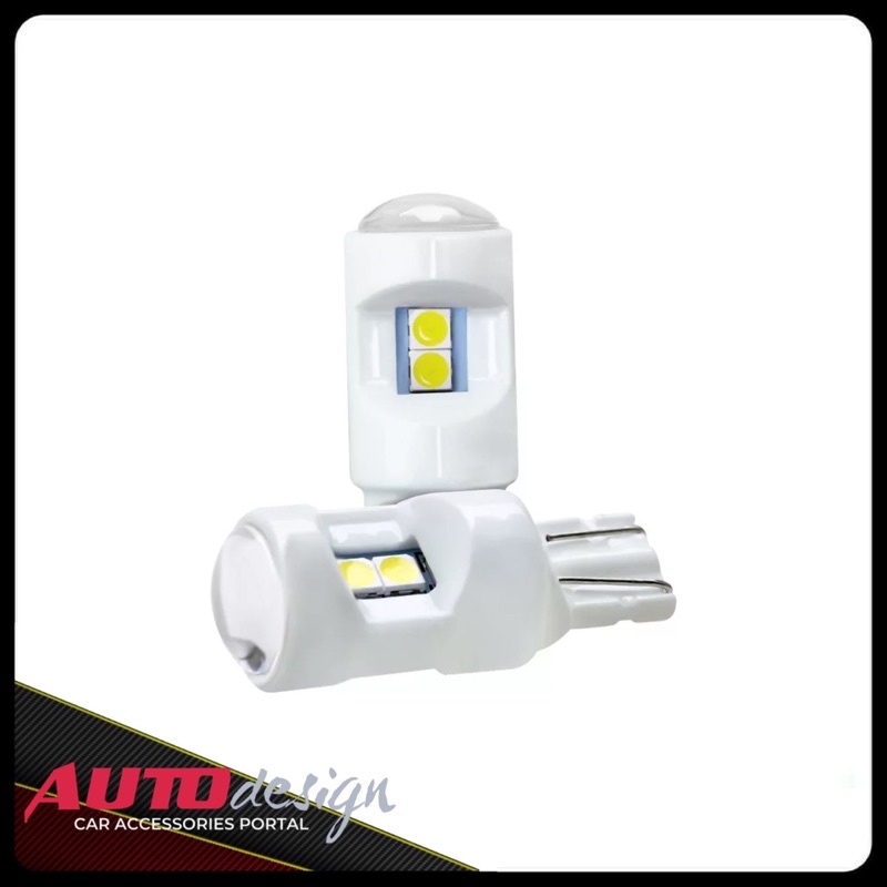 Lampu Led T10 W5W Mobil Motor Chip 3030 - 6 Mata Lensa Cembung Ceramic Super Bright