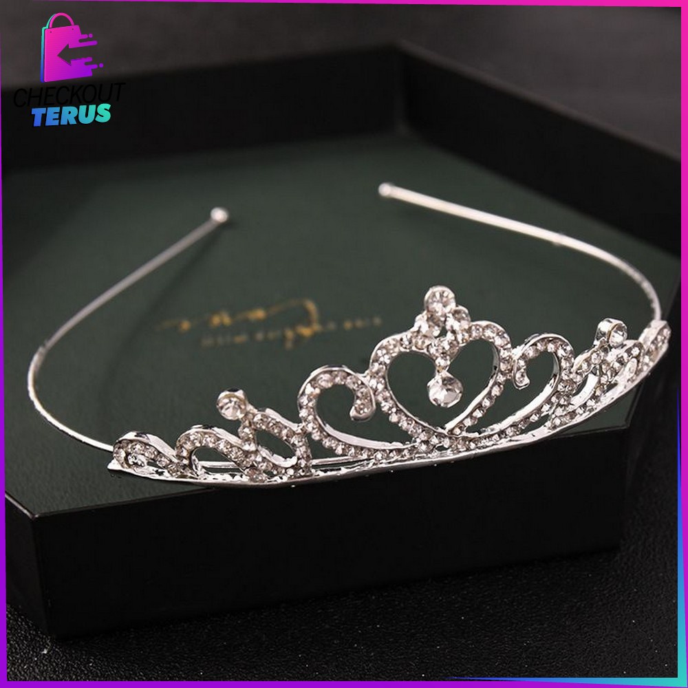 CT K81 Mahkota Wanita Korea Fashion Bando Princess Mahkota Anak Perempuan Bando Mahkota Anak Mahkota Ulang Tahun