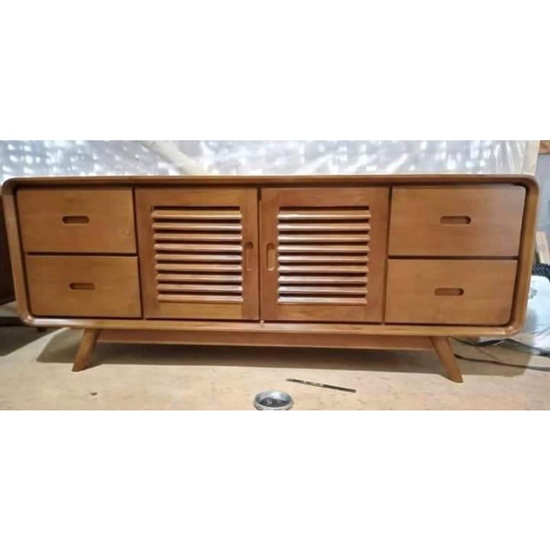 PROMO BUFET TV RETRO KAYU JATI | BUFET TV MININALIS LEMARI TV MEJA TV FURNITURE JATI | BUFET TV RETR