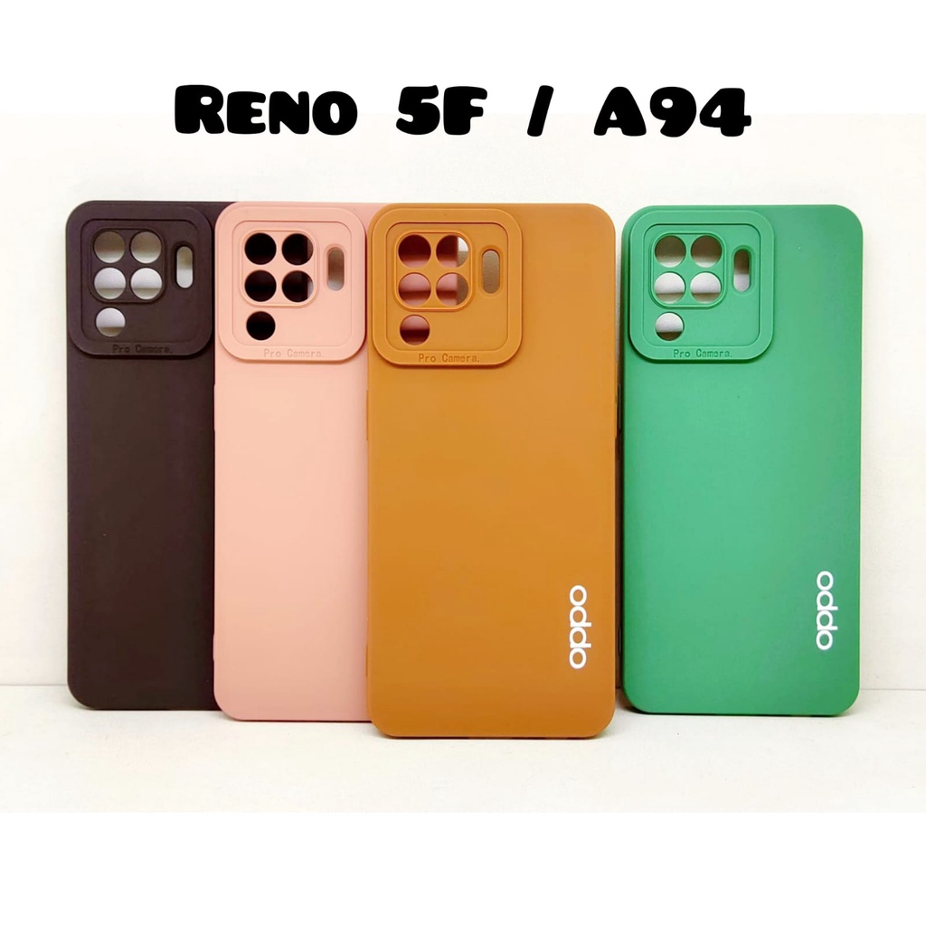 Luxury Soft Matte Case 9D Oppo F9 F11 A3S A12 A1K Reno 4F 5F 6 4G Solid Color Angel Eye Lens