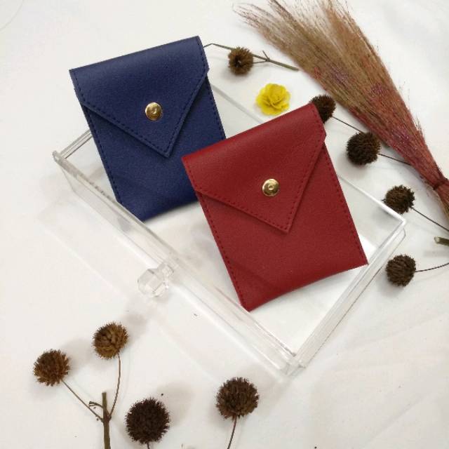 MEIMEISHOP TEMPAT KARTU - Tekar dompet kartu kancing LOKAL batam murah wanita souvenir card holder