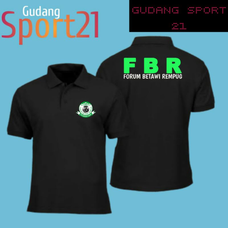 kaos polo kerah FBR forum betawi rempug kaos FBR