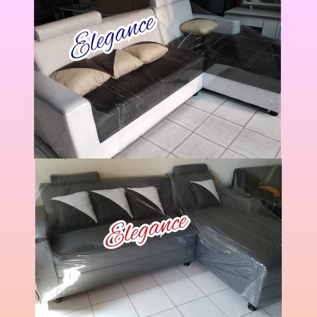 Sofa Sudut L Deluxe plus Meja Kaca Pekanbaru saja