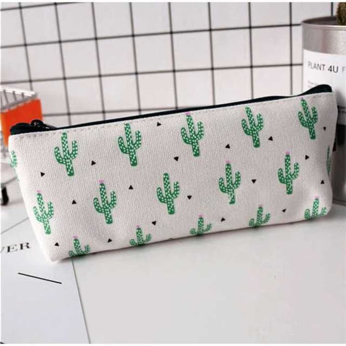 

Kotak Pensil Cute Kawaii Cactus - Putih Hijau