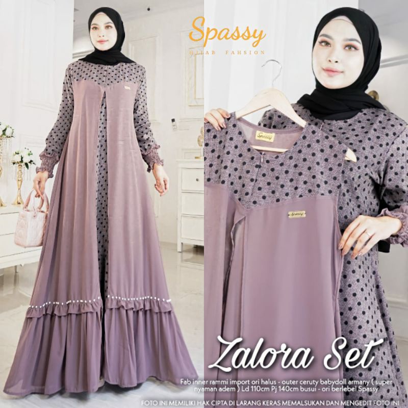 DRESS WANITA/ZALORA SET/ORIGINAL BY SPASSY/GARANSI CACAT BISA RETUR