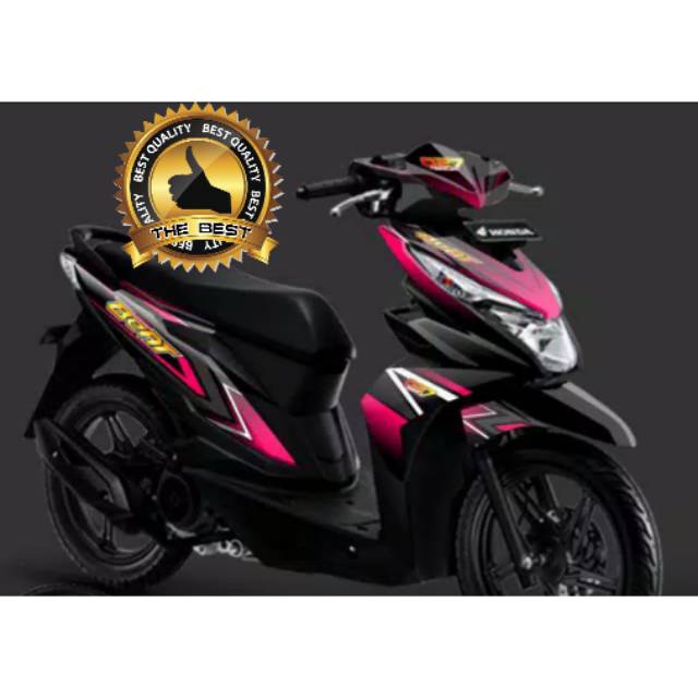 Beat esp 2018 decal full body black pink bisa custom
