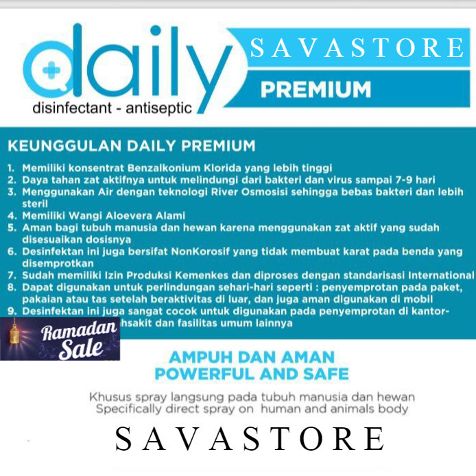 DESINFEKTAN SPRAY PREMIUM REFILL CAIR 5 liter PREMIUM 5L Pelindung Virus &amp; Bakteri