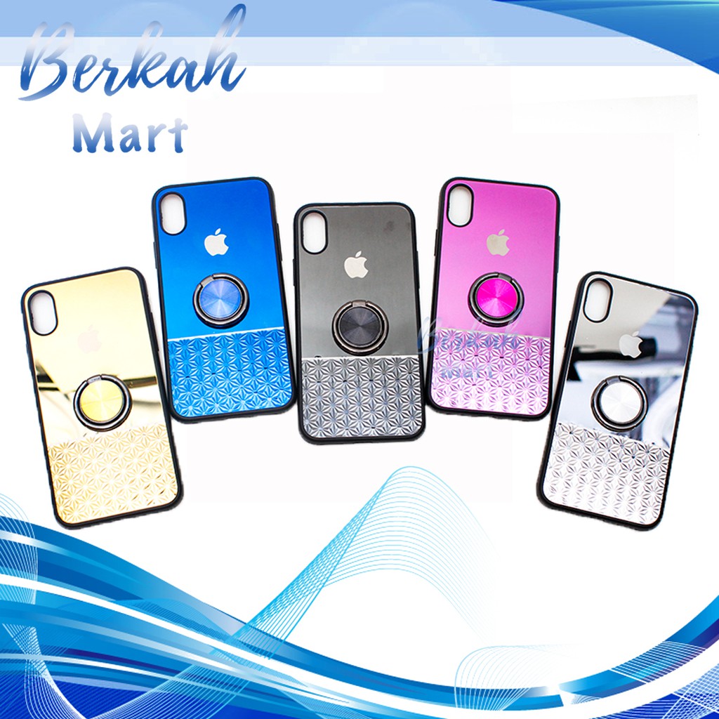 PROMO CUCI GUDANG 11.11 CASE STAINLESS RING OPPO A3S F9 VIVO V15 Y91 Y93 Y95 IPHONE X XS REDMI 6A 6 