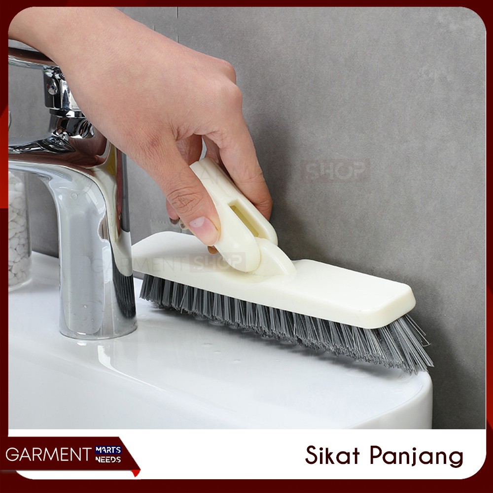 Sikat Lantai Pembersih Dinding Kamar Mandi Gagang Panjang Portable