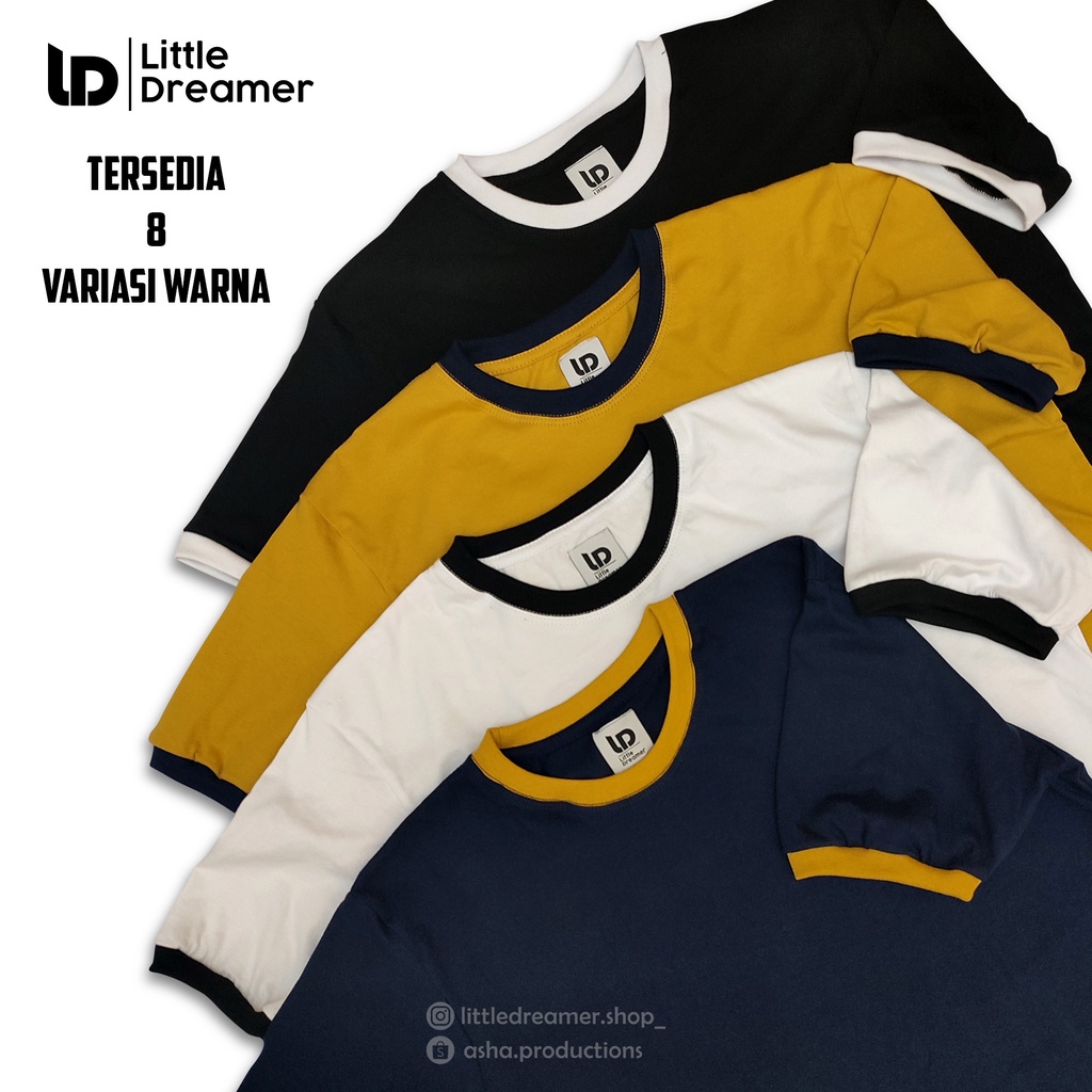 kaos pria - kaos ringer tee - kaos distro premium