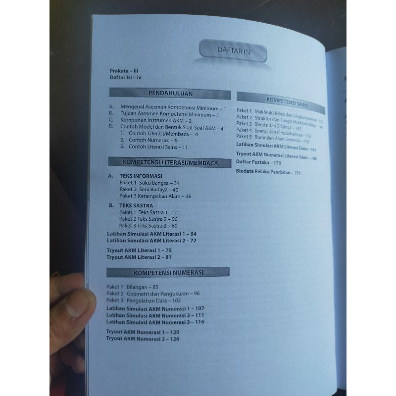 Ori Buku Teks Latihan Soal Akm Asesmen Kompetensi Minimum Sd Tahun 2021 Shopee Indonesia