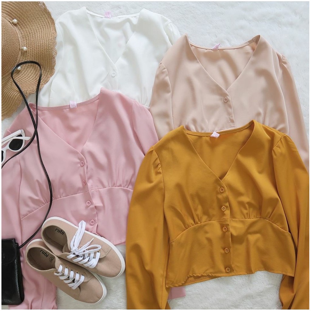 DISKON BILA CROP TOP - atasan murah / blouse murah / atasan wanita / blouse wanita / atasan cantik