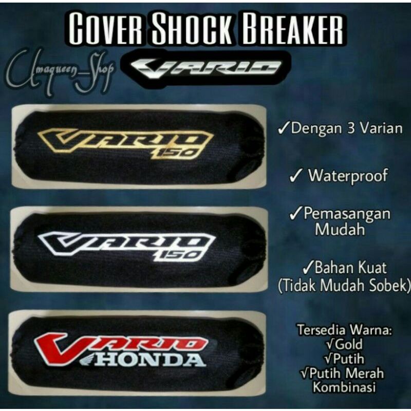 Sarung Shockbreaker Vario Honda Polyester Cover Sarung Shockbreaker Vario 125 150 160 Waterproof