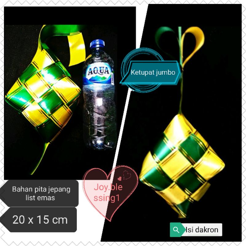 

KETUPAT JUMBO ISI DAKRON/ketupat lebaran