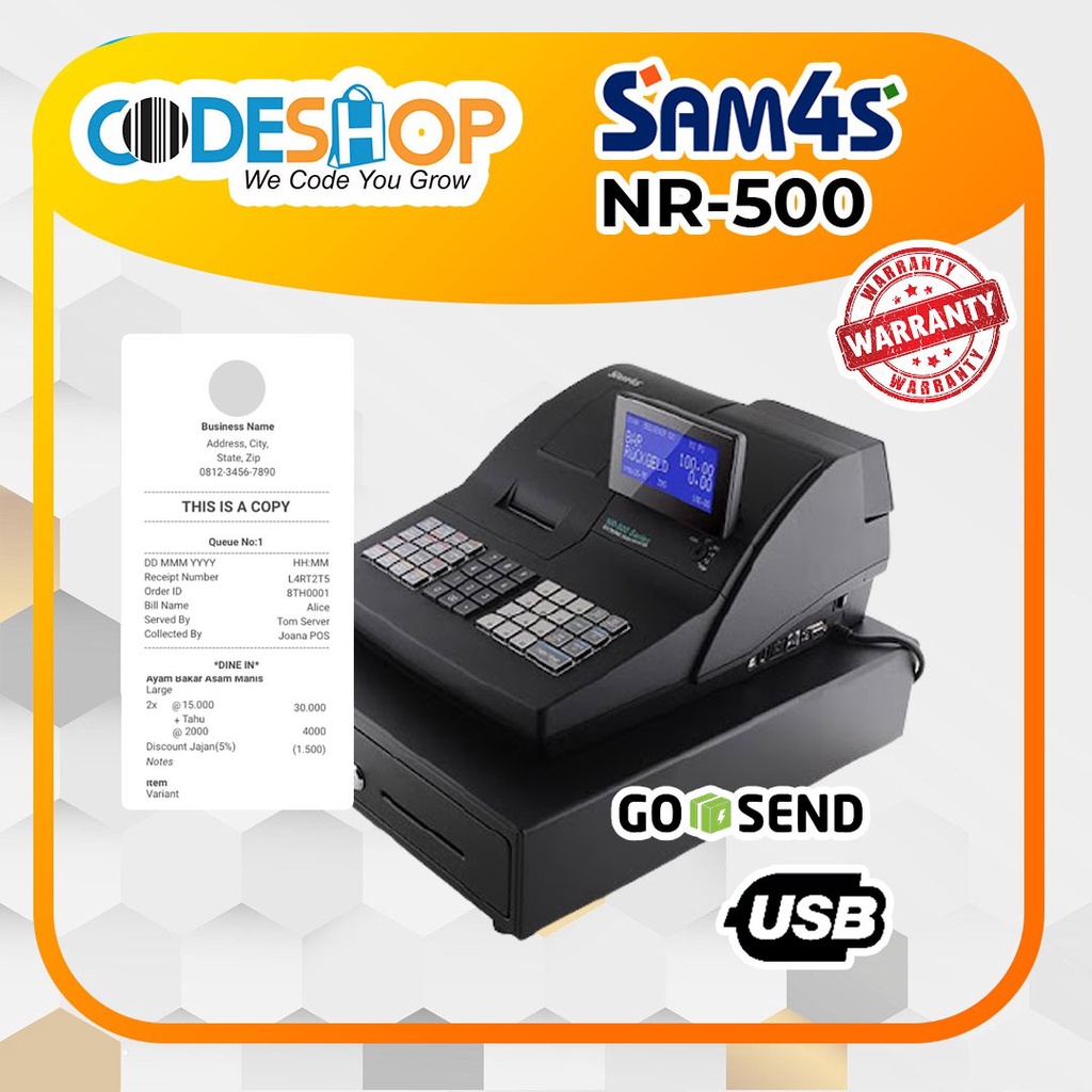 Mesin Kasir Sam4s NR 500 Cashregister