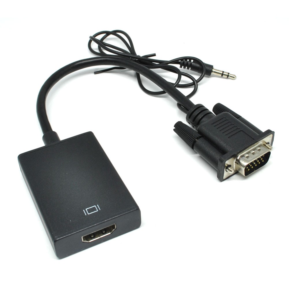 VGA to HDMI Video Adapter with Aux Audio Cable