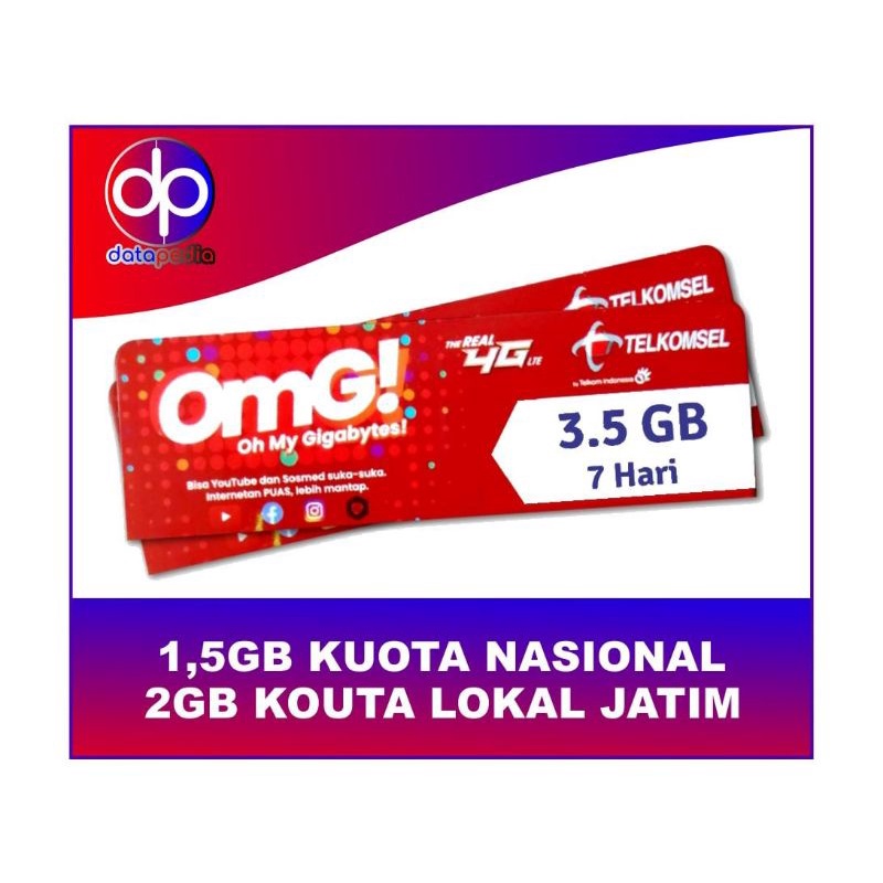 Voucher Telkomsel 3,5GB 7 hari