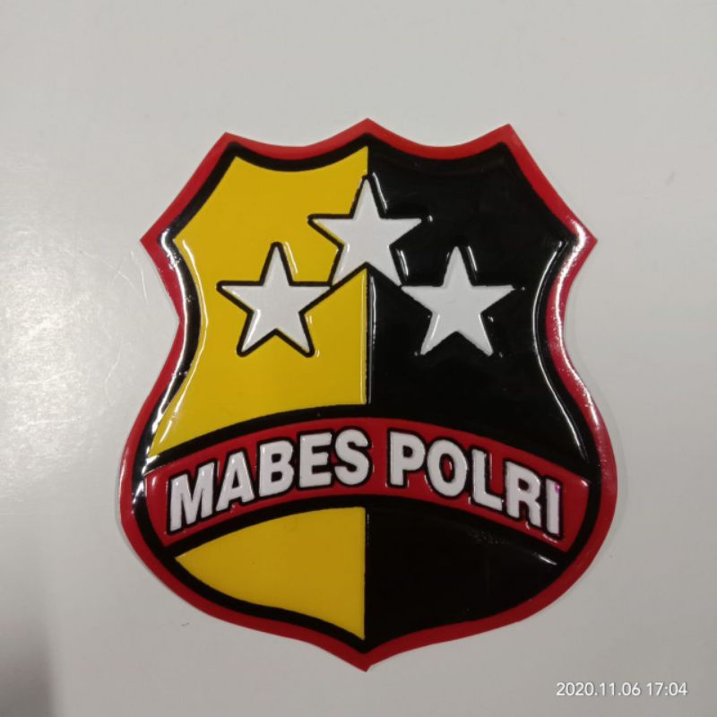 Stiker Embos Besar Mabes Polri  | Stiker motor Mabes Polri | Stiker Mobil  Mabes Polri