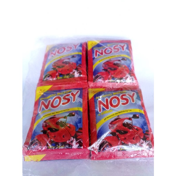 (12pcs) Nosy Shampo Pembersih Motor Renteng Murah Grosir