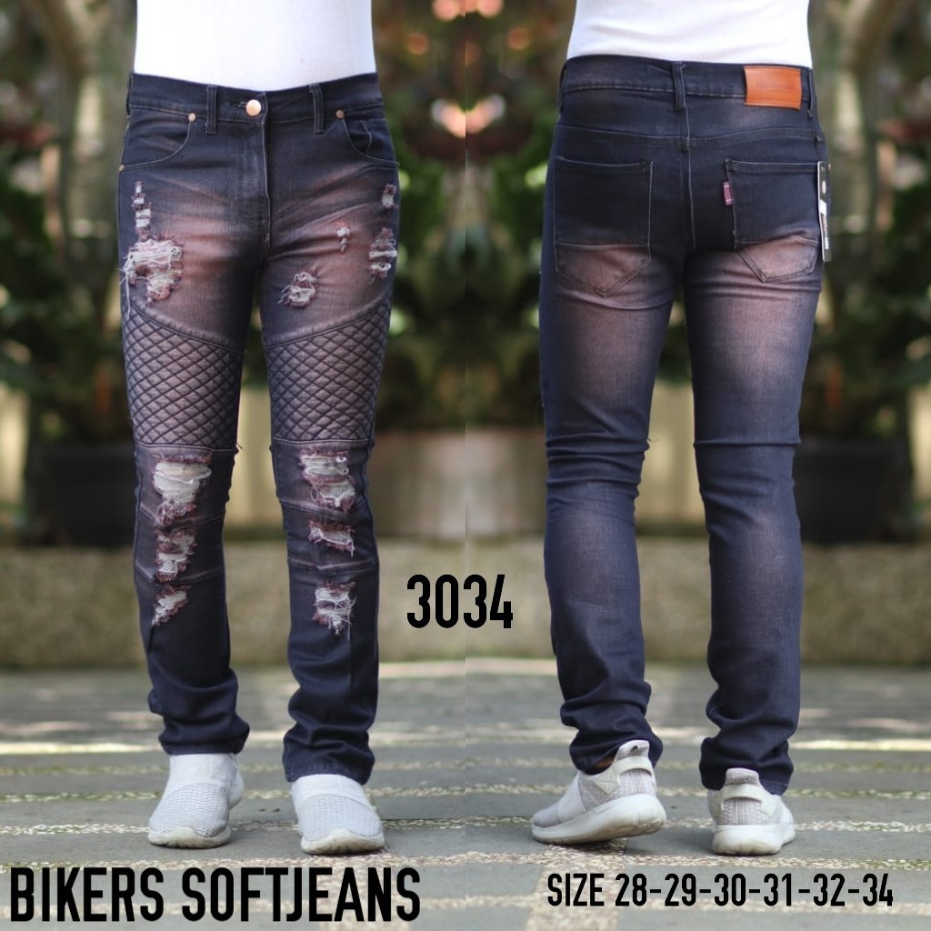 Biker Jeans Limited Edition - Celana Slim Fit Jeans Bikers