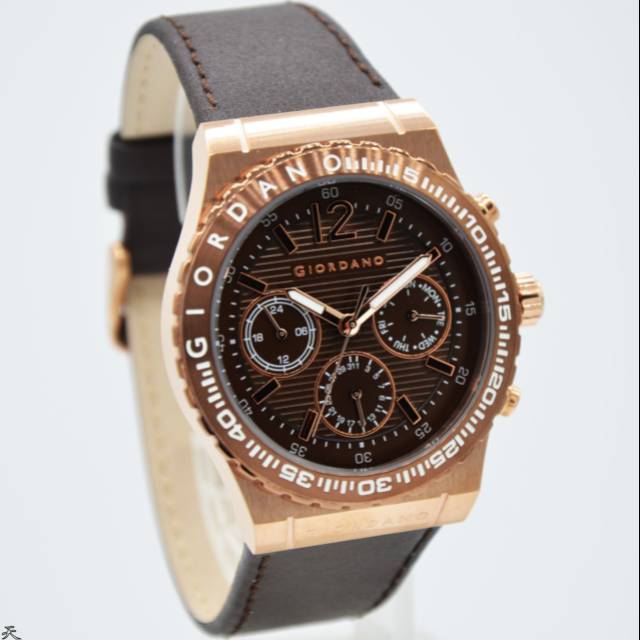 Jam Tangan Pria Giordano 1757 Leather ( Kulit ) Original Murah