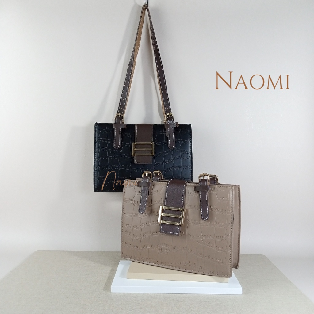 NAOMI - Serenity Bag Tas Import - Shoulder Bag Wanita Kulit Premium - Tas Formal Kerja - Tas Fashion Hand Bag Kulit - Tas Wanita - Tas Naomi - Naomi Bag