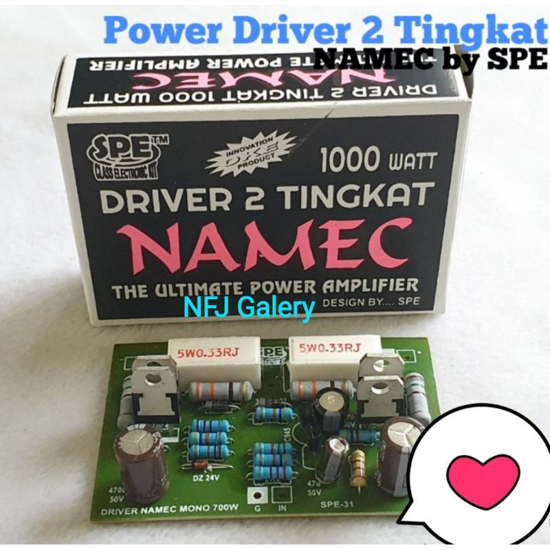 Kit Driver Namec 1000 Watt Mono Original SPE Power Amplifier sparepart Elektronik Alat Speaker aktif