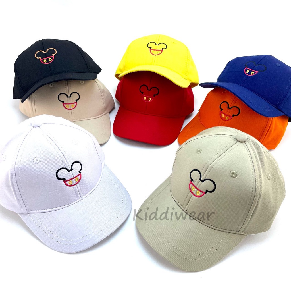 (HZ) TOPI ANAK FASHION HAT TOPI MOTIF LUCU BORDIR UNISEX TOPI MOTIF BORDIR PREMIUM MIC